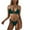 Navy, variant on Women's Bikini Set High Cut Triangle Sexy Tie Swimsuit Two Piece Beads Shoulder Straps Bathing Suit Bikini Sets for Women