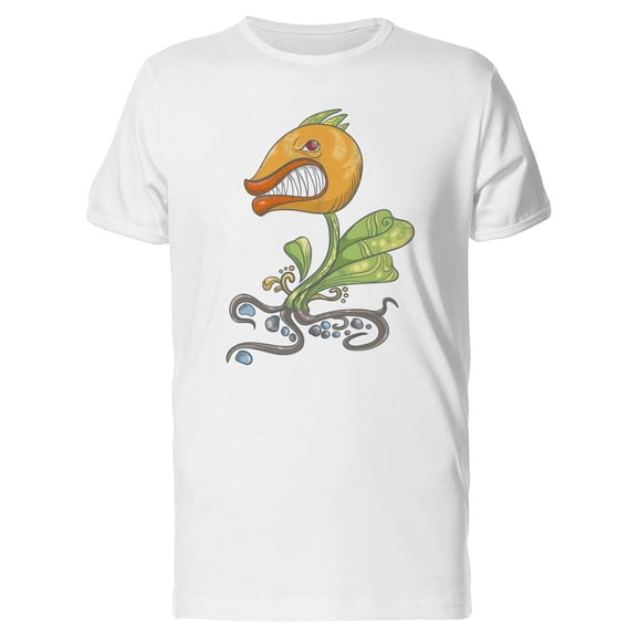 Giant Venus Fly Trap Doodle T-Shirt Men -Image by Shutterstock, Male XX-Large