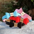 thumbnail image 5 of Beirui Cute Bow Tie Dog Collar Personalized Soft Leather Pet Puppy Collars Custom Engraved Name Adjustable XS-XL, 5 of 9