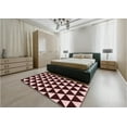 thumbnail image 4 of Ahgly Company Indoor Square Patterned Blood Night Red Area Rugs, 7' Square, 4 of 6