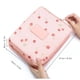thumbnail image 5 of Bolsa de maquillaje de viaje impermeable de color rosa, gran capacidad, asa duradera, perfecta para cosméticos y artículos de tocador, 5 of 8