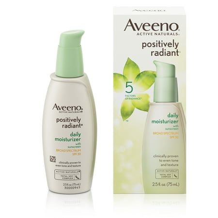 Aveeno Positively Radiant Daily Moisturizer with Soy, 2.5 fl. oz