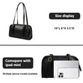 thumbnail image 4 of Bandolera MINKARS Monedero con cremallera giratoria en piel vegana negra, 4 of 9