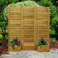 thumbnail image 4 of Yardistry YM11703 Fusion Planter Cedar Privacy Screen, Brown, 4 of 4