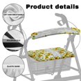 thumbnail image 5 of HELLHERO Sunflowers Removable and Washable Rollator Walker Seat and Backrest Rollbar Covers Set Seat and Backrest Covers Improved Comfort Indoor Outdoor Cover, 5 of 7