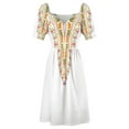 thumbnail image 6 of Dashiki White Dress women formal occasion dresses summer dress woman 2024 trendy, 6 of 7