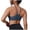 Blue, variant on Halter Neck Sports Bra for Women Wireless Seamless Bralette with Thin Straps