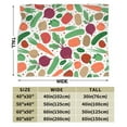 thumbnail image 3 of Kll Fleece Blanket Plush Throw Blanket Vegetables,Soft Fuzzy Cozy Flannel Blanket For Couch Sofa Bed.(80"X60"), 3 of 9