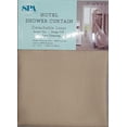 thumbnail image 5 of Dainty Home Complete 2 in 1 Waffle Weave Hotel Spa Style Fabric Shower Curtain Snap On/Off Waterproof Detachable Liner Set, 72 inch wide x 72 inch long in Mocha, 5 of 5