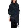 thumbnail image 1 of Women's Fashion Tassel Scarf, Square Mosaic Long Shawl, Lightweight and Warm, 1 of 9