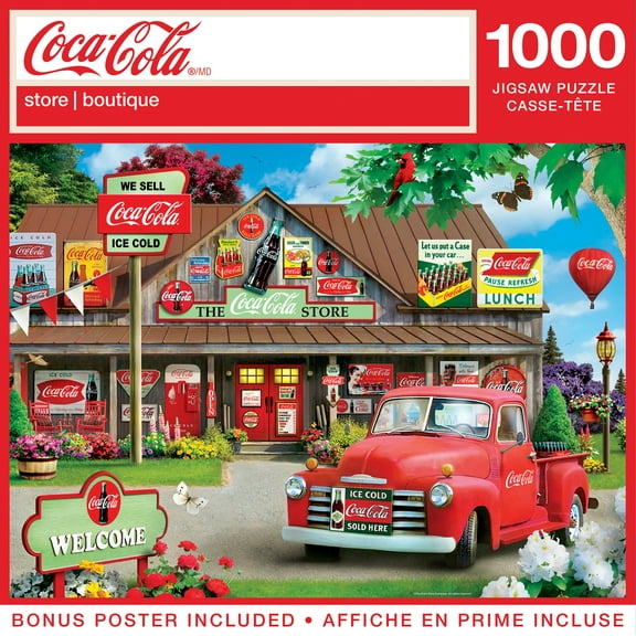 MasterPieces Coca-Cola Jigsaw Puzzle, 1000-Piece The Coca-Cola Store Puzzle, 19.25 x 26.75 Inches