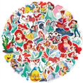 thumbnail image 3 of Decoración para fiesta de cumpleaños de La Sirenita, Princesa Ariel, servilletas de papel, platos, vasos, manteles, globos, suministros para baby shower para niños, 3 of 5