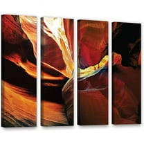 ArtWall Linda Parker "Slot Canyon Light From Above 2" 4-Piece Gallery-wrapped Canvas Set