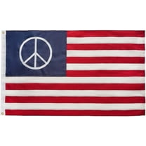 American Peace Flag 3x5 ft for Outdoors, USA Civil Peace Sign Flag , Double Sided United States American Peaceful Flags with 2 Brass Grommets