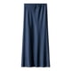 thumbnail image 5 of Vestido largo de satén de color liso con cintura alta y cordón para mujer - Elegante y fluido, ideal para fiestas y ocasiones formales - Tejido de poliéster - Tallas S-XL, 5 of 5