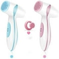 thumbnail image 2 of Cepillo de Limpieza Facial Eléctrico y Masajeador de Spa Recargable Motivación del Corazón con 2 Tipos de Cabezales de Silicona para Limpieza Profunda, Exfoliación y Masaje, Rosa, 2 of 2