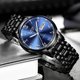 thumbnail image 3 of Reloj LIGE Reloj deportivo de moda para hombre acero completo color azul claro, 3 of 5