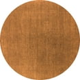 thumbnail image 1 of Ahgly Company Indoor Round Oriental Orange Industrial Area Rugs, 6' Round, 1 of 4