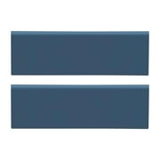 MSI Urbano Navy Glossy 4 in. x 12 in. Glazed Ceramic Bullnose Wall Tile (12 lin. ft./Case)