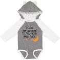 thumbnail image 3 of Inktastic I Love My Auntie to the Moon and Back Boys or Girls Long Sleeve Baby Bodysuit, 3 of 5