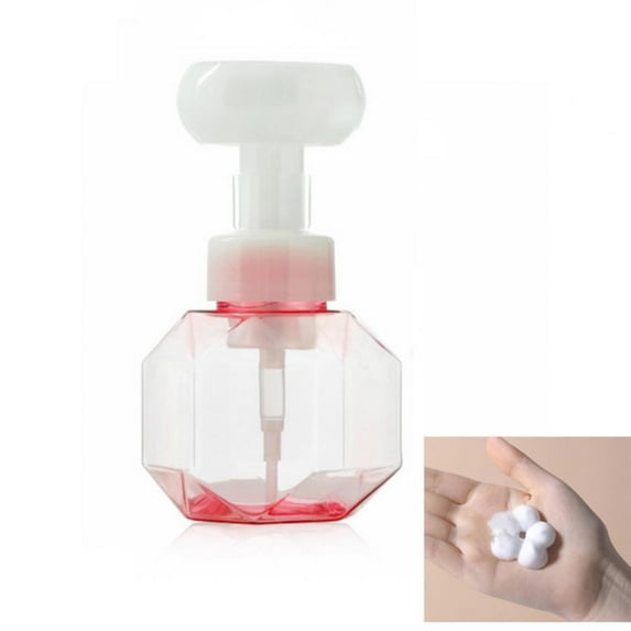 MELLCO 300ml Flower-shaped Foam Pump Bottle Foaming Bottles Sub-bottle for Hand Soap Facial Cleanser Hand Lotion Shampoo Shower Gel Detergent