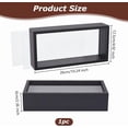 thumbnail image 2 of DIY 5x2.4x10.2 inch Rectangle Shadow Box Wood Shadow Box Display Case Shadow Box Frame with Double Sided Clear Acrylic Window for Dried Flowers Leaves Specimen - Black DIY, 2 of 6