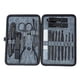 thumbnail image 2 of Full set denim black 18-piece nail clippers pedicure special tool kit in stainless steel, 2 of 5
