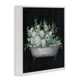 thumbnail image 4 of Stupell Industries Floral Bath on Black Typography Painting White Framed Art Print Wall Art, 24 x 24, 4 of 10