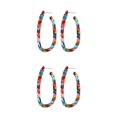 thumbnail image 3 of Jumpingount Pendientes colgantes, accesorios populares, pendientes geométricos, regalo de aniversario, decoraciones para mujer, gancho para la Vistoso 2Conjunto, 3 of 6