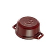 thumbnail image 4 of STAUB La Cocotte 250 mL Cast Iron Round Mini Cocotte, Grenadine-Red, 4 of 6