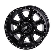 4/156 Tusk Cascade Wheel 14x7 5.0 + 2.0 Matte Black for Kawasaki Mule Pro-Fxt 1000 Platinum Ranch Edition 2024-2025