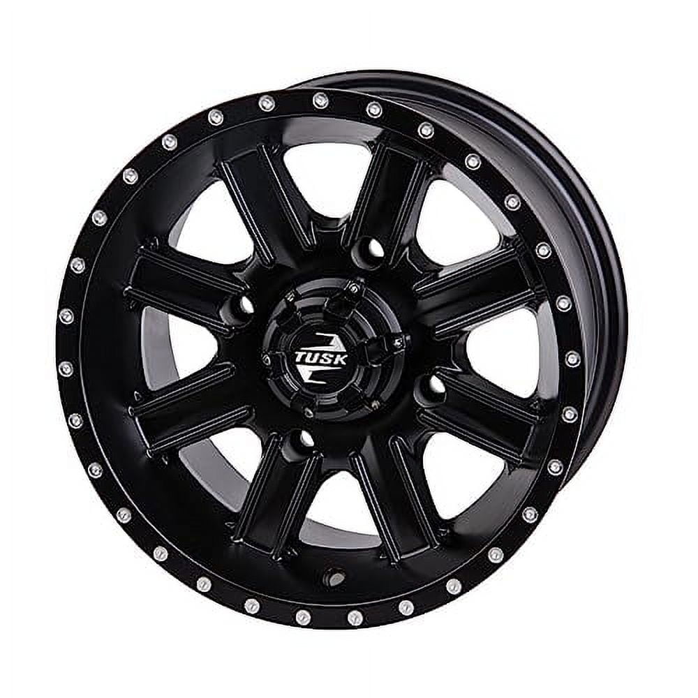 4/156 Tusk Cascade Wheel 14x7 5.0 + 2.0 Matte Black for Kawasaki Mule Pro-Fxt 1000 Platinum Ranch Edition 2024-2025