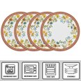 thumbnail image 4 of STPgoods Fleurs des Prairies Bone China Dinner Plate Set Service for 4 Floral Serving Plates for Salad 10.5" (27 cm), 4 of 10