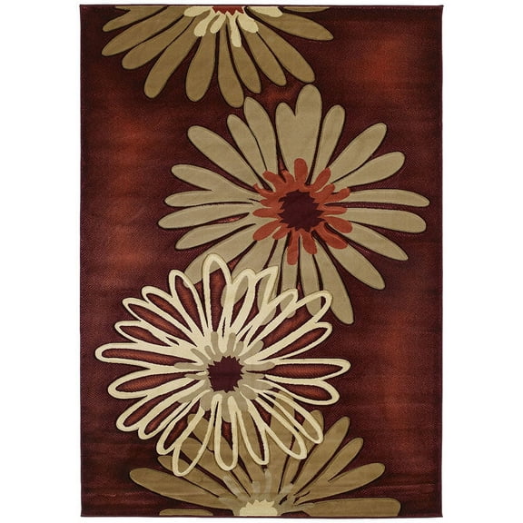 United Weavers Contours Dahlia Terracotta Accent Rug 1'10" x 2'8"