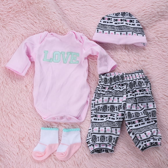 Simulation Doll Accessories,Simulation Doll LOVE Patterned Cute Doll Clothing Simulation Doll Clothes Proven Performance