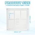 thumbnail image 2 of Uxcell Acrylic Collage Photo Frame for 2x3 Photos with Stand for Home Refrigerator, 2 of 7