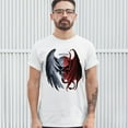 thumbnail image 3 of Tee Hunt Gothic Demon Angel Skull T-Shirt Horror Nightmare Halloween Men's Novelty Shirt, White, 4X-Large, 3 of 5