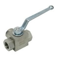 thumbnail image 4 of 1PCS Hydraulic 3 Way High Pressure Ball Valve - 1/4\" to 1\" For BSP - 500 Bar MWP, 4 of 7