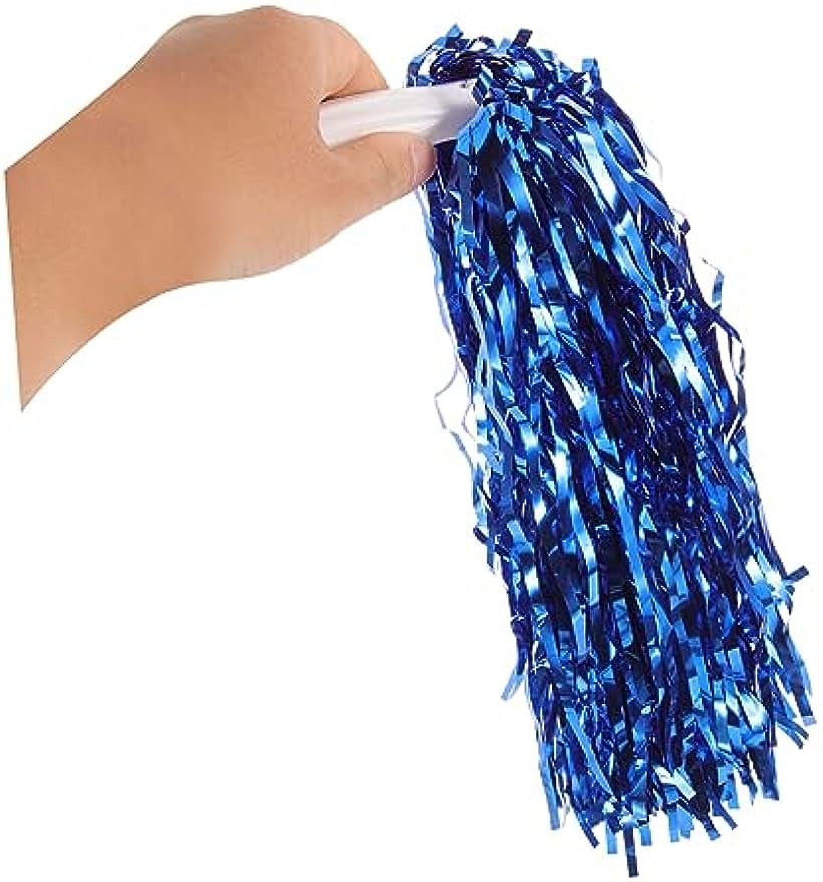 LINLIN 10Pcs Cheering Pompoms pom poms Cheerleading Cheerleader pom poms Sports Meeting Prop Outdoor Cheerleader Prop Bouquet Hand Flower Colored Balls Straight Handle Long Accessories
