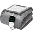 thumbnail image 1 of Electric Blanket Flannel Blanket Mattress Winter Machine Washable Double Layer Temperature Control Warmer Heated Throw Blanket, 1 of 5