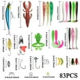 thumbnail image 2 of Yucurem Fishing Lures 83Pcs Tackle Box Included Crankbaits Spoon Hooks Jigs Weights and More Other Accessories Fishing Bait Lure Gear Kit Gifts for Men Bass Freshwater, 2 of 8