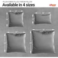 thumbnail image 6 of Cheer Collection Velour Throw Pillows - Set of 2 Decorative Couch Pillows - 26" x 26" - Gray Gray 26" x 26" (Set of 2), 6 of 8
