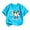 AB158 Blue, variant on Bainana Boys Short Sleeve T Shirts Number Three Print Casual Tops Big Kids Birthday Tees
