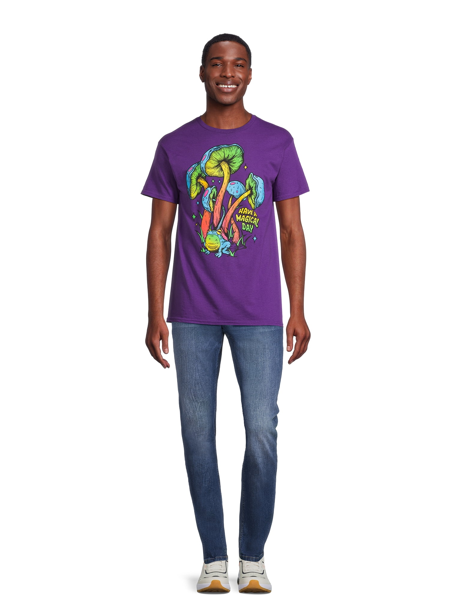 Men's and Big Men's Magical Day Graphic Tee with Short Sleeves, Sizes S-3XL