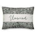 thumbnail image 2 of Creative Products Unwind Leaves Gray 14 x 20 Indoor / Outdoor Pillow, 2 of 3