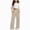 R001-Khaki, variant on NOLDARES Girls Sweatpants Front Seam Drawstring High Waist Wide Leg Sweat Pants Baggy Causal Kids High Waisted(Navy,10-12 Y)