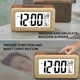 thumbnail image 2 of 2X Reloj Despertador Digital LED Grande de Madera, Luz con Sensor Inteligente con Repetición, Fecha, Temperatura, Conmutable de 12/24 Horas, 2 of 7