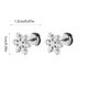thumbnail image 3 of Pendientes de copo de nieve navideños Fiudx acero inoxidable estilo coreano, 3 of 6