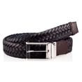 thumbnail image 7 of Ermenegildo Zegna Men's Braided Leather and Cotton Weave Belt (48US / 120EU, Dark Brown), 7 of 7