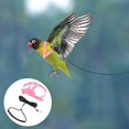 thumbnail image 4 of Cuerda de ajuste de entrenamiento de vuelo, cuerda de nailon, arnés para pájaros y arnés para animales, kit de cuerda (rosa peonía (XS) Rojo Verde MX-0128747FYD, 4 of 5